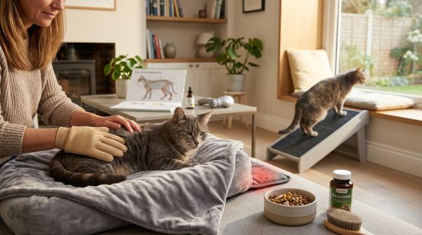 Quelles sont les meilleures techniques pour aider un chat senior à maintenir la mobilité de ses articulations?